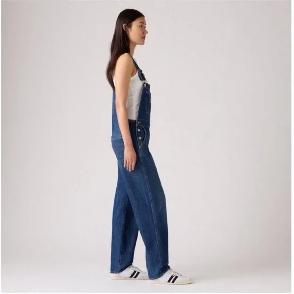 Levi's Women's Vintage Denim Jean Overalls Size Large - Picture 2 of 14